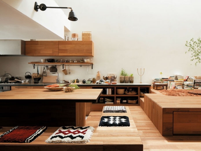 kitchen interior design in Japanese style
