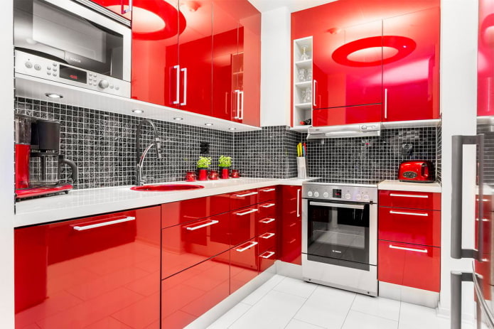 kitchen decoration in red tones kitchen decoration in red tones