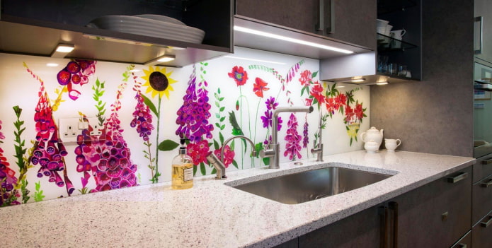 Printed plexiglass apron