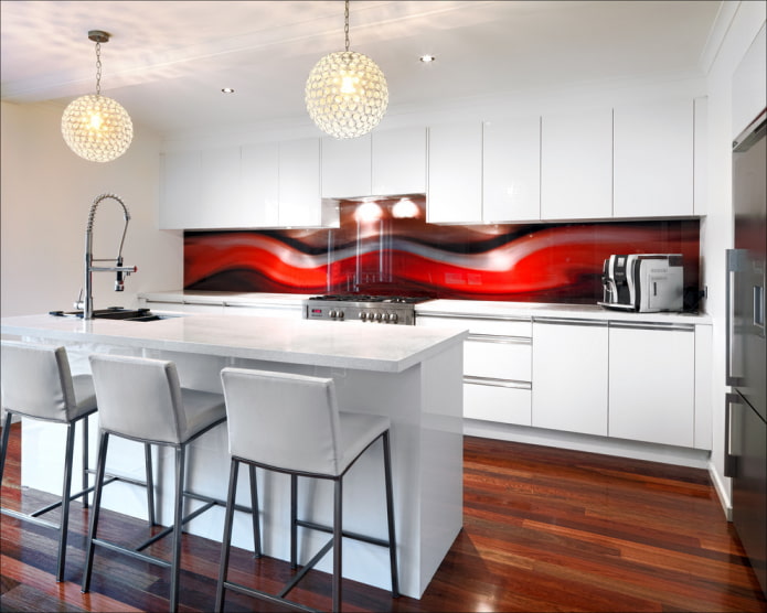 Multi-colored triplex apron