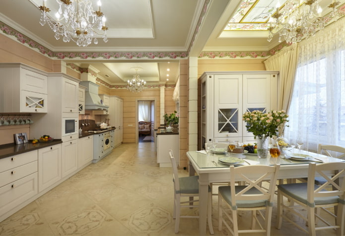 Provencal style kitchen in a private house