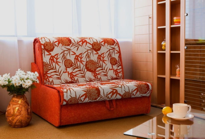 armchair-bed in the interior of the kitchen armchair-bed in the interior of the kitchen