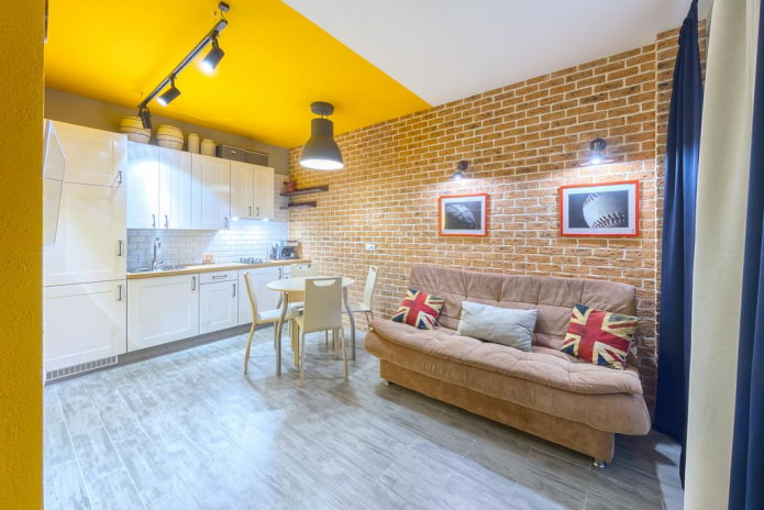 sofa bed in the interior of the kitchen sofa bed in the interior of the kitchen