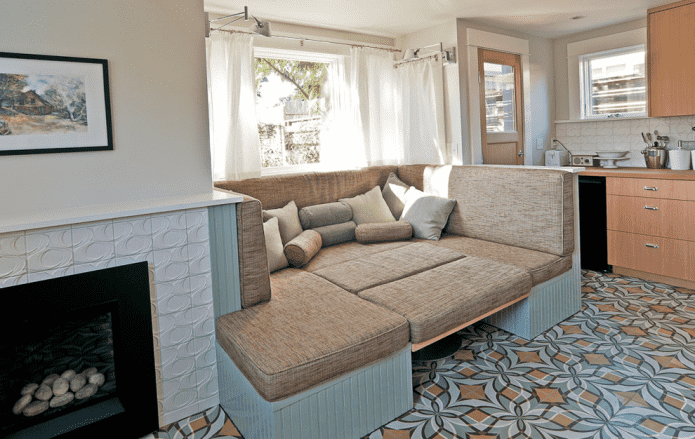 soft corner in the interior of the kitchen soft corner in the interior of the kitchen