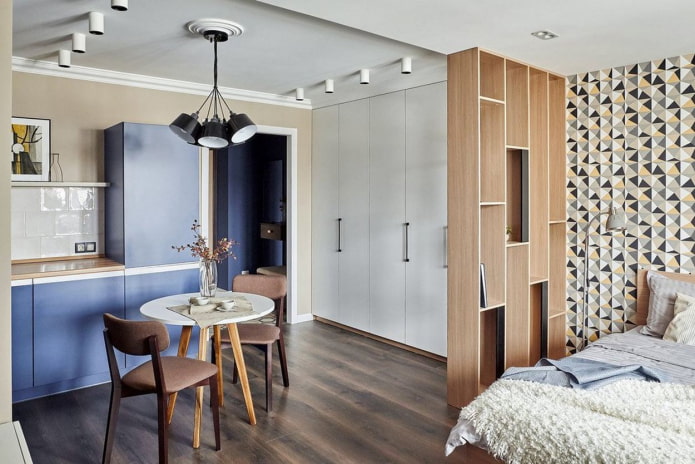 furniture in the zoning of the kitchen-bedroom furniture in the zoning of the kitchen-bedroom