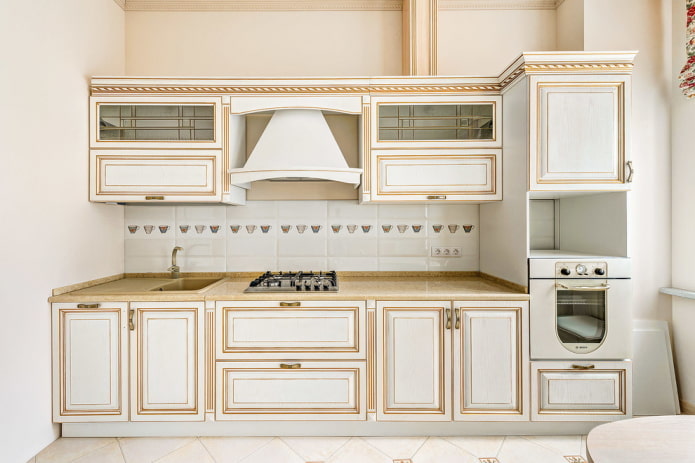 apron in the interior of a classic kitchen
