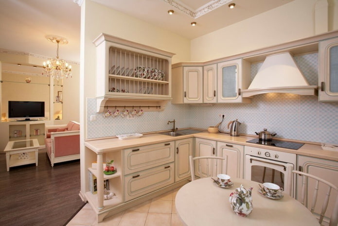 beige kitchen interior in provence style beige kitchen interior in provence style