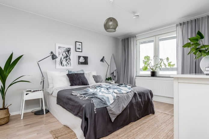 finishing the ceiling in the bedroom in a nordic style finishing the ceiling in the bedroom in a nordic style