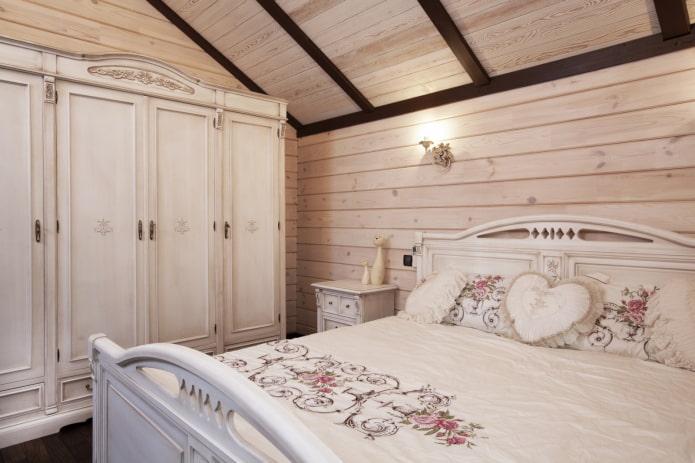 design of a small bedroom in Provencal style design of a small bedroom in Provencal style