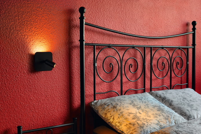 Spot near the headboard