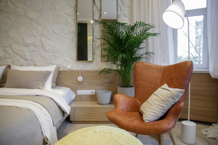 chair and bed lighting