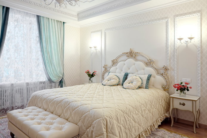 white bedroom interior in classic style white bedroom interior in classic style