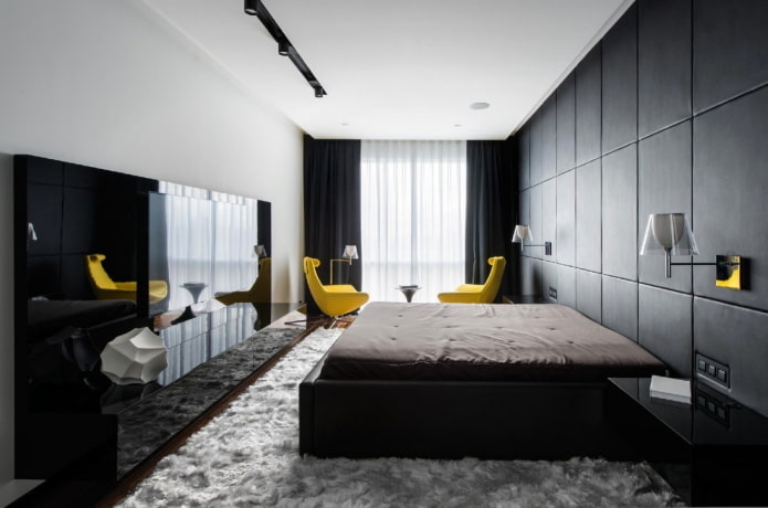 narrow bedroom room in modern style narrow bedroom room in modern style