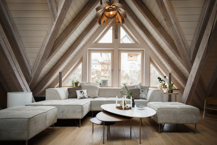 living room in nordic style in the interior of the house living room in nordic style in the interior of the house