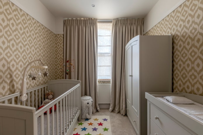 furnishings in the interior of the nursery for the kid