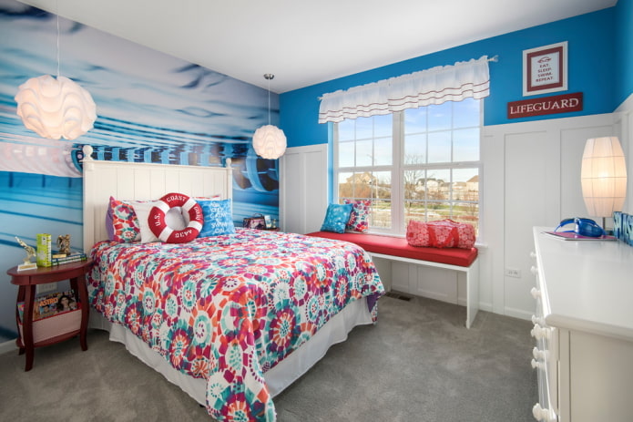 teen bedroom interior in nautical style teen bedroom interior in nautical style