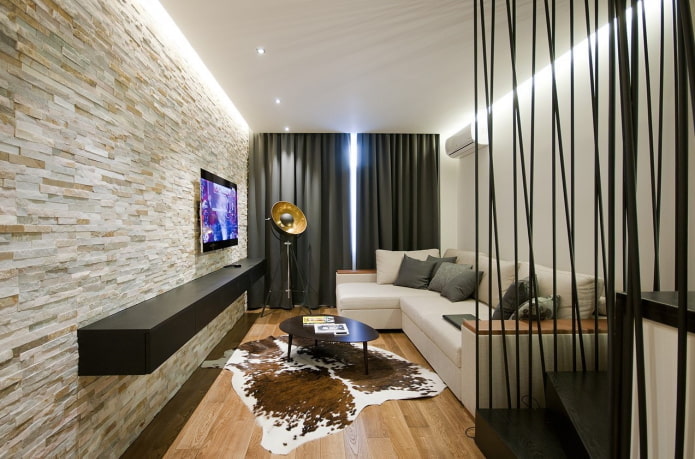 finishing of a small-sized living room finishing of a small-sized living room