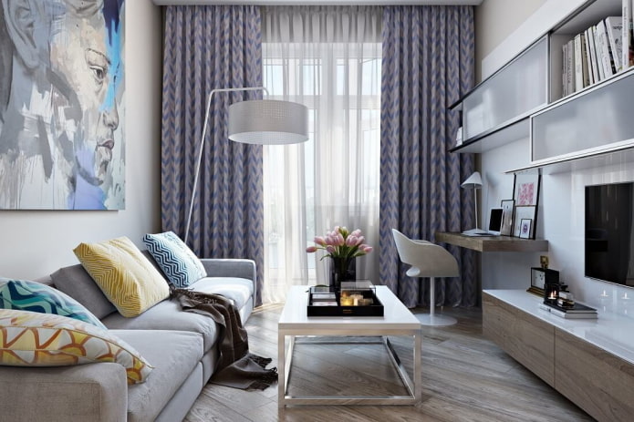 color scheme of a small-sized living room color scheme of a small-sized living room