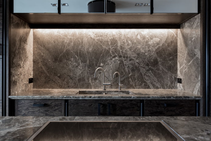 stone in the decoration of the kitchen apron stone in the decoration of the kitchen apron