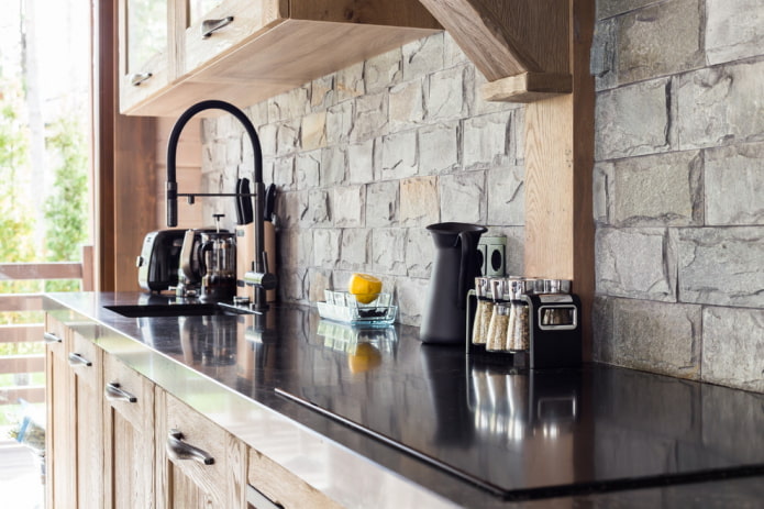 stone in the decoration of the kitchen apron stone in the decoration of the kitchen apron