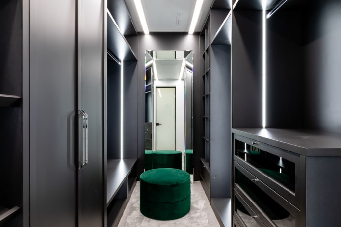 lighting in wardrobe design