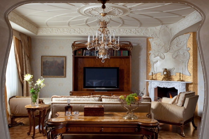 Living room in modern style