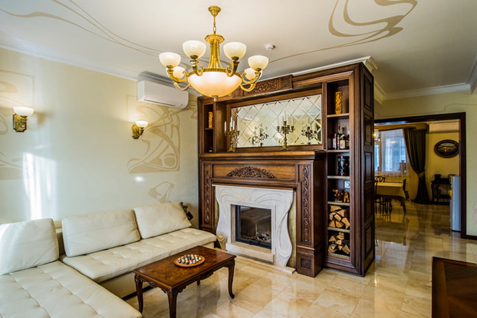 beige * brown living room