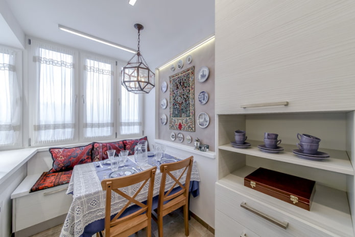 sitting area on the balcony in the kitchen sitting area on the balcony in the kitchen
