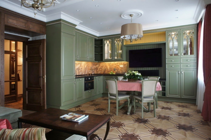 classic green kitchen