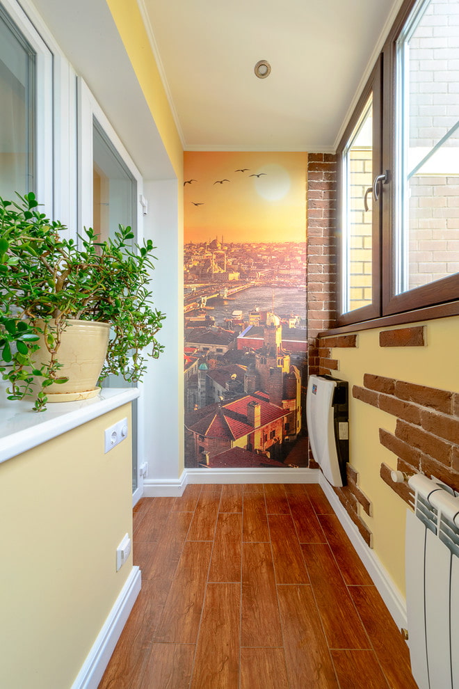 Wallpaper and decorative stone