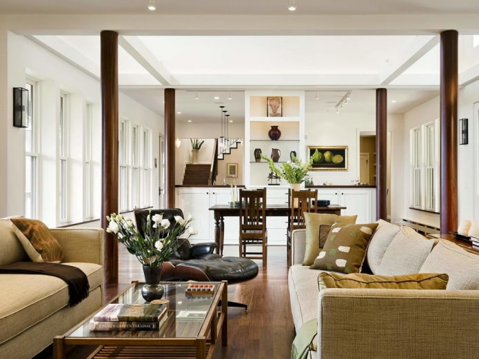 original zoning in the interior of the room