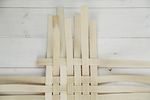 Weave in a long strip