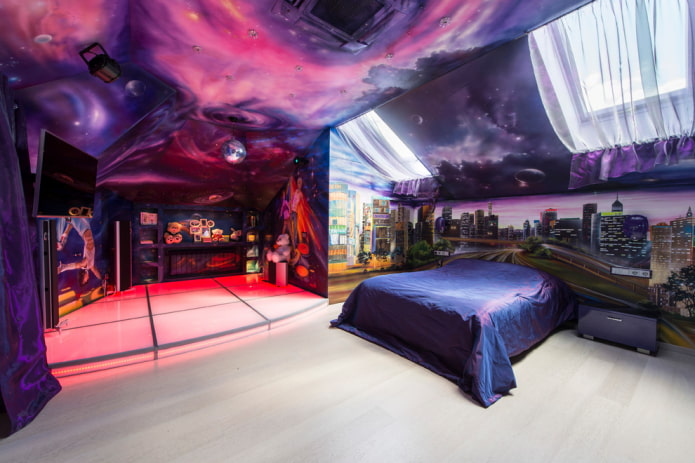 Photo printing on the ceiling Photo printing on the ceiling