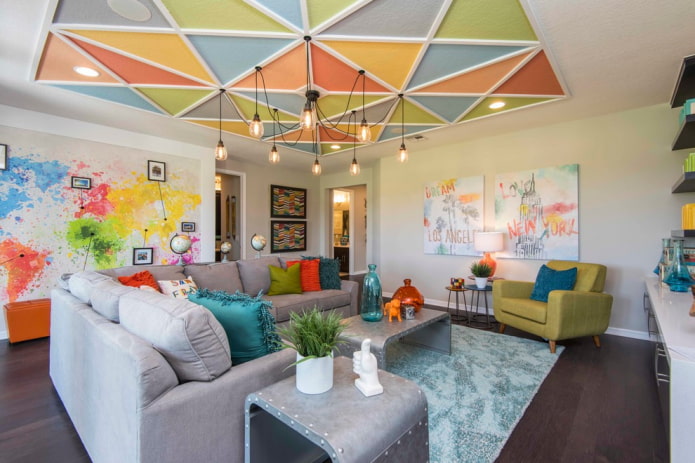 colorful wallpaper on the ceiling colorful wallpaper on the ceiling