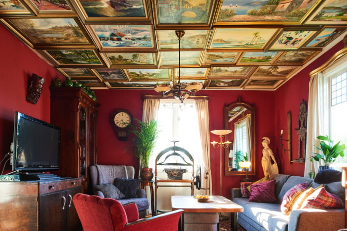 paintings on the ceiling paintings on the ceiling