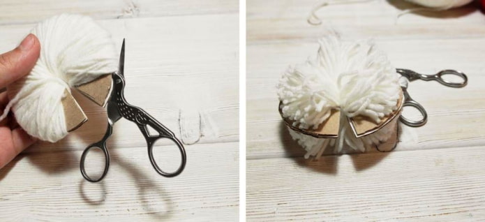 Cutting the threads Cutting the threads