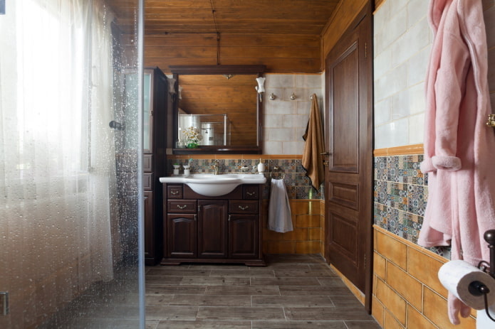 rustic bathroom design