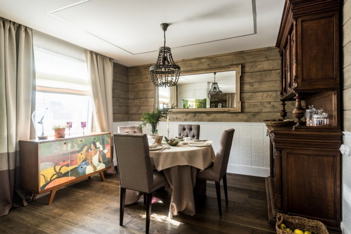 interior design in a rustic style