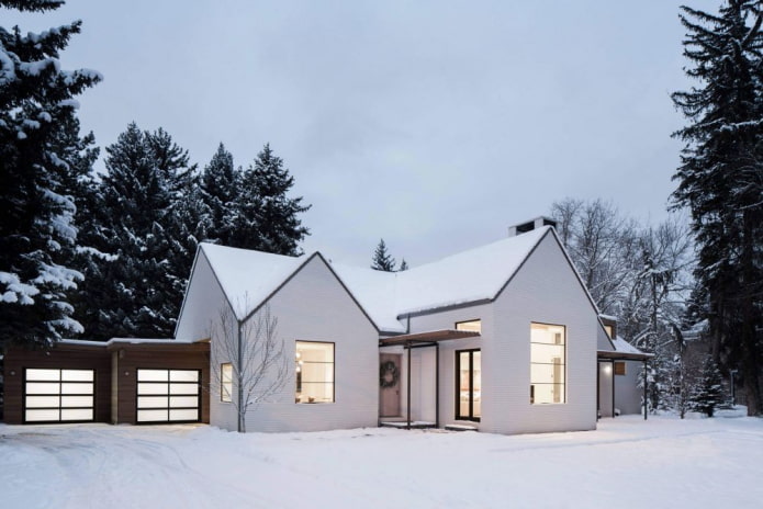 white house in Scandinavian style