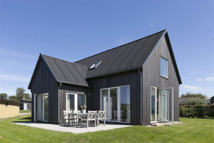 gray house in Scandinavian style