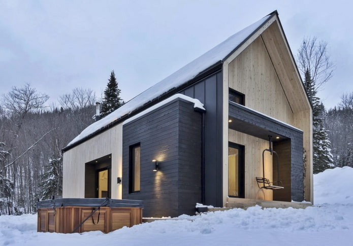 outdoor decoration of a scandinavian house