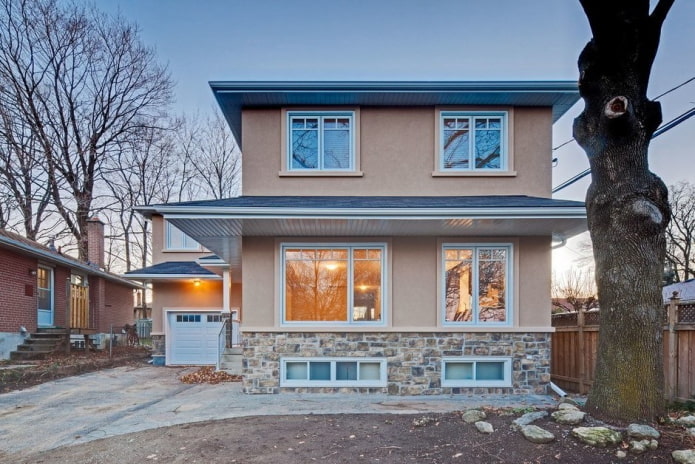 outdoor decoration of a scandinavian house