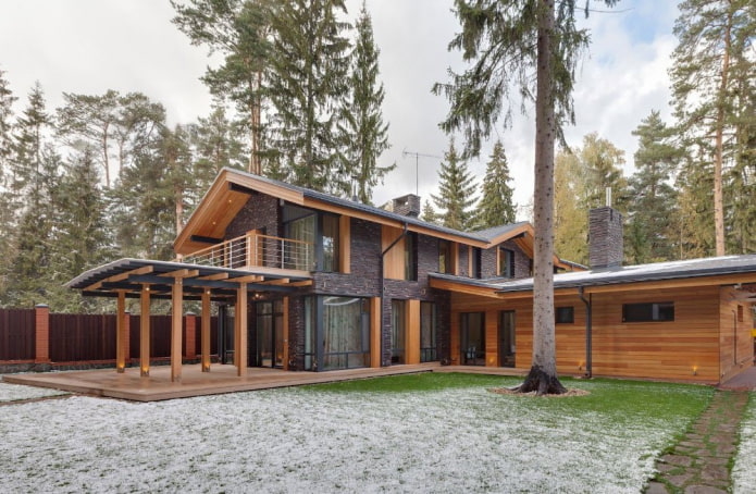 large house in Scandinavian style