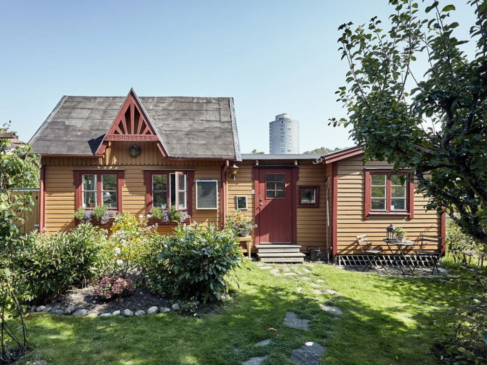 cottage in Scandinavian style