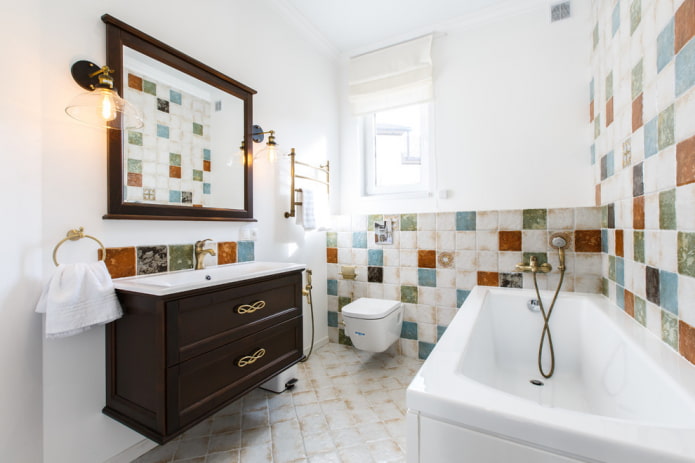 bathroom in Mediterranean style bathroom in Mediterranean style