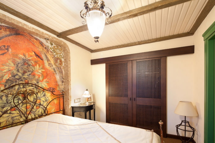 decoration of the bedroom in Mediterranean style decoration of the bedroom in Mediterranean style