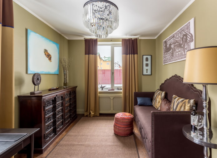 living room in Mediterranean style living room in Mediterranean style