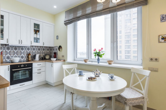 color scheme of the kitchen in Mediterranean style color scheme of the kitchen in Mediterranean style