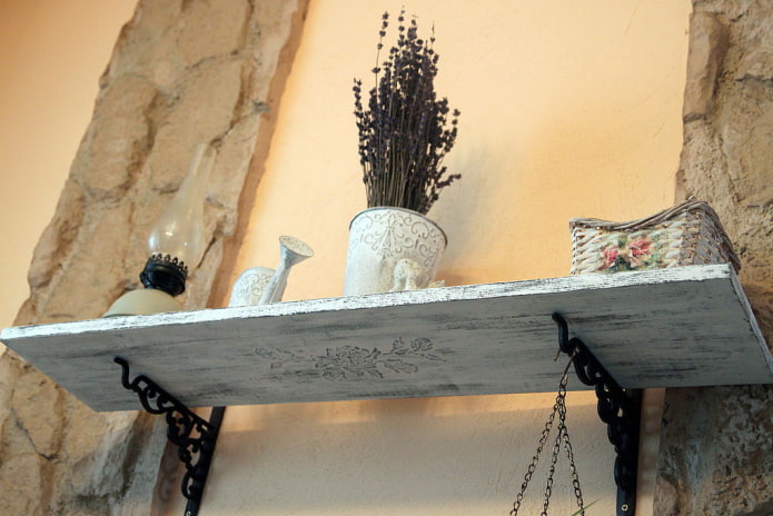 Provence style wall shelf design Provence style wall shelf design