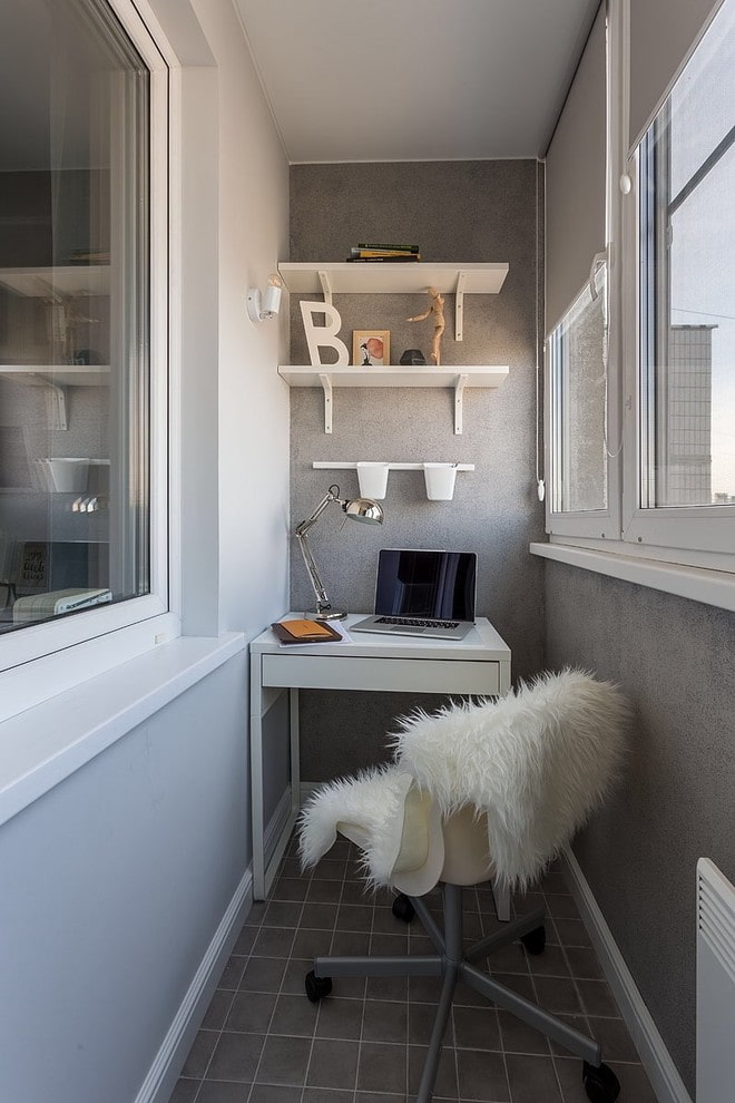 wall shelves in the interior of the balcony wall shelves in the interior of the balcony